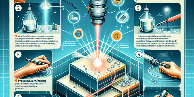 Laser cleaning for removing contaminants from ceramic surfaces